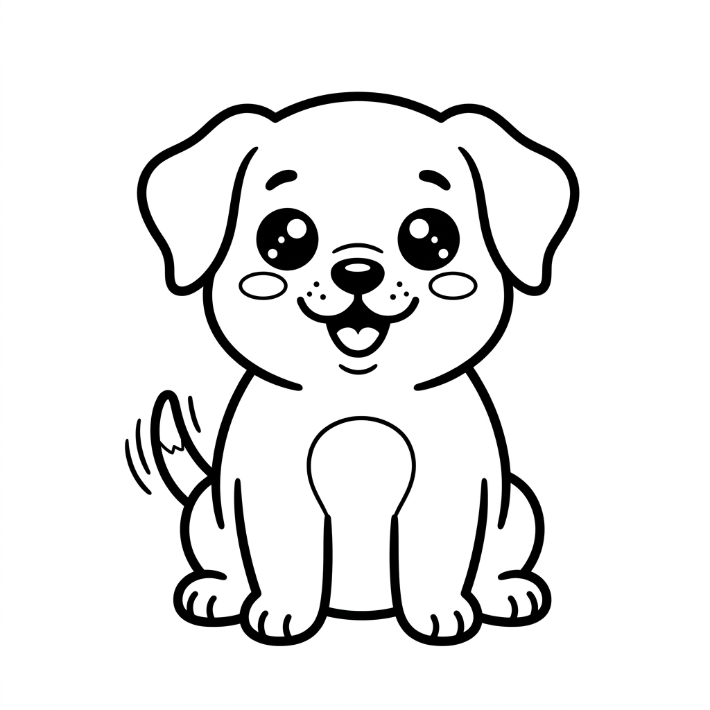 11 Free Printable Cute Dog Coloring Pages for Kids (PDF Collection)
