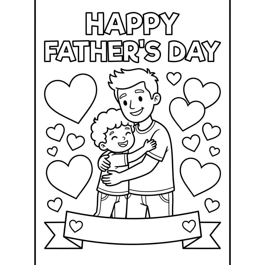 11 Printable Father's Day Cards 2026 – Free Coloring Pages for Kids to Make for Dad