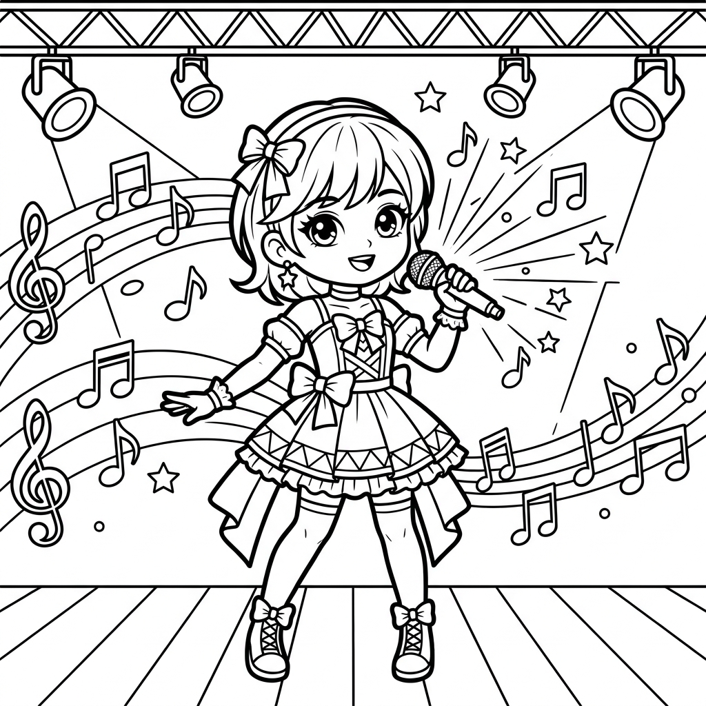 K-Pop Demon Hunters Coloring Pages