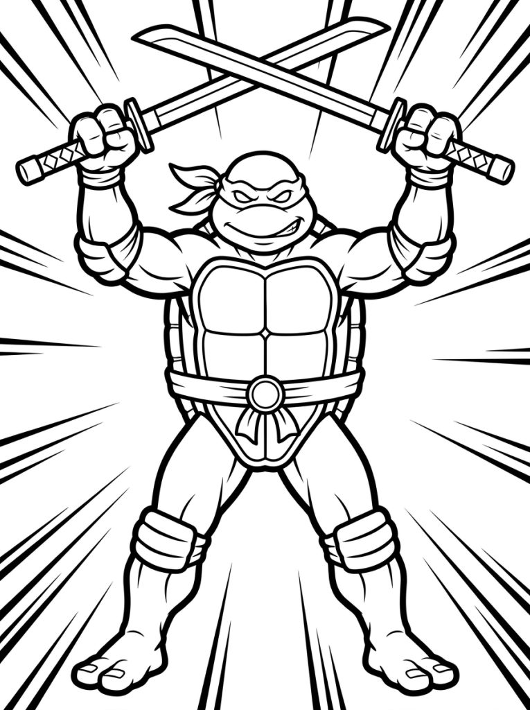 11 Free Ninja Turtle Coloring Pages for Kids (Printable PDF Collection)